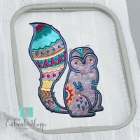 Tribal Squirrel Applique