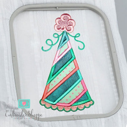 Boy Party Hat Applique
