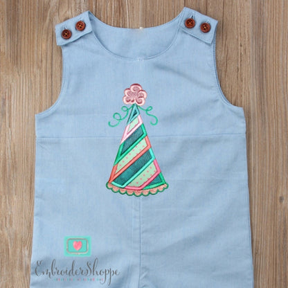 Boy Party Hat Applique