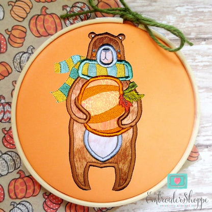 Picking Pumpkins Applique