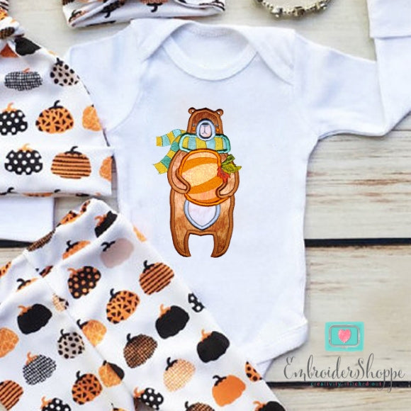 Picking Pumpkins Applique