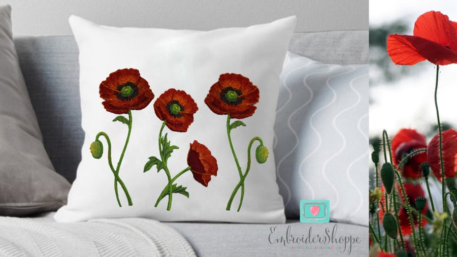 Red Poppy Patches
