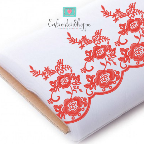 Flower Rose Lace 5x7
