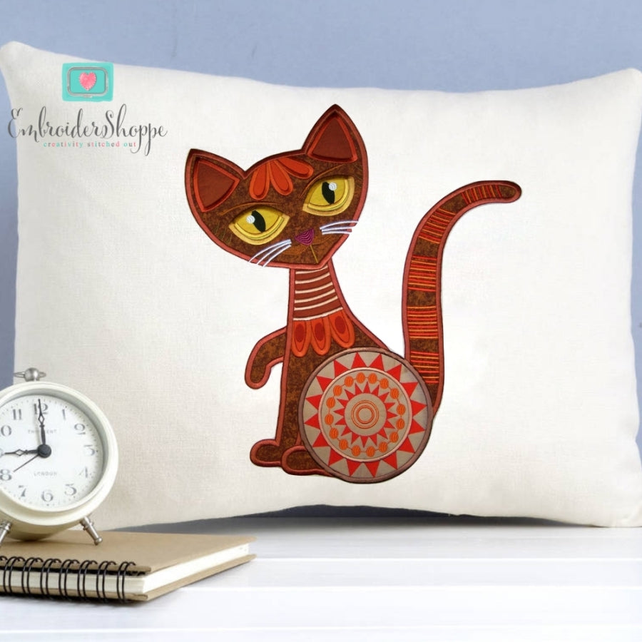 Ginger Cat Applique