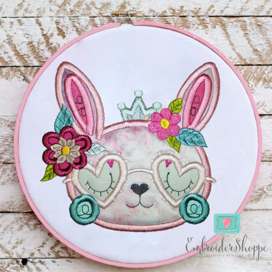 Heart Faces Applique