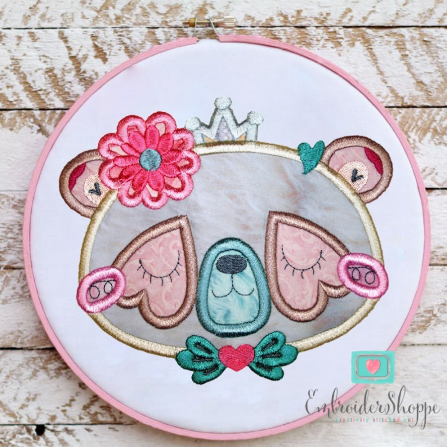 Heart Faces Applique