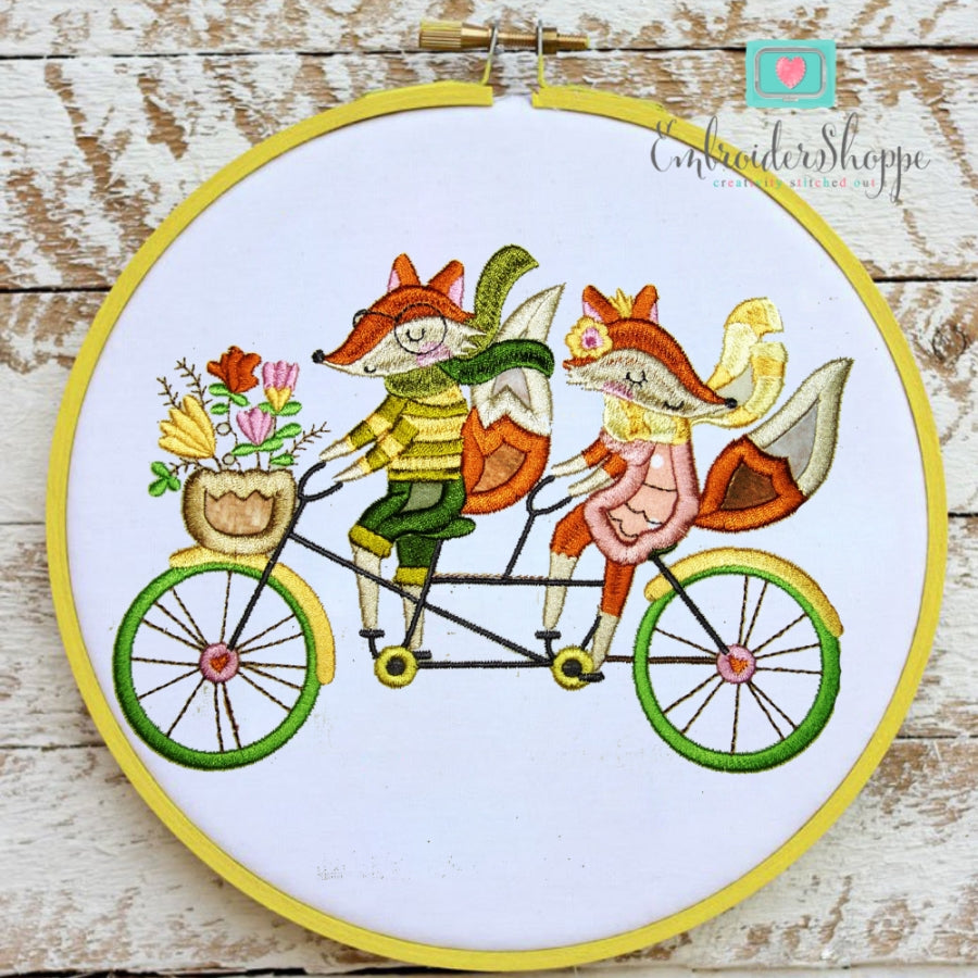 Fox Couple Applique