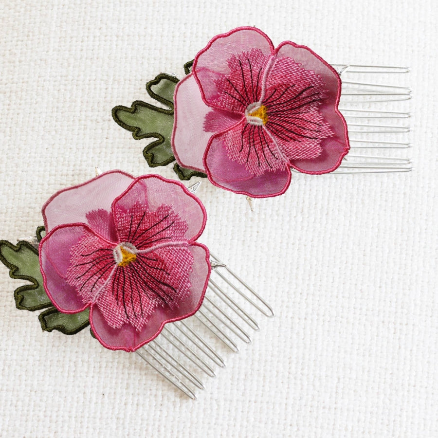 Organza Pansy Embellishments