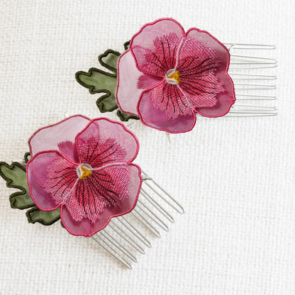 Organza Pansy Embellishments