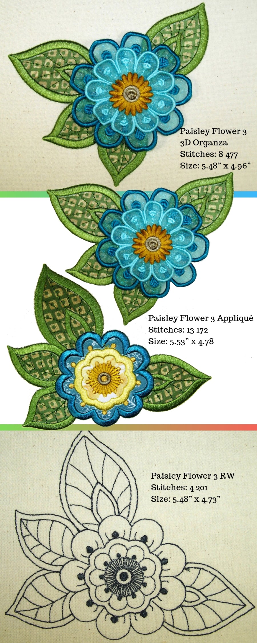 Moroccan Paisleys Flower Set 1