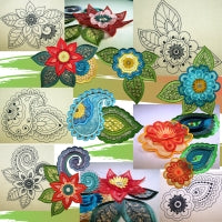 Moroccan Paisleys Flower Set 1