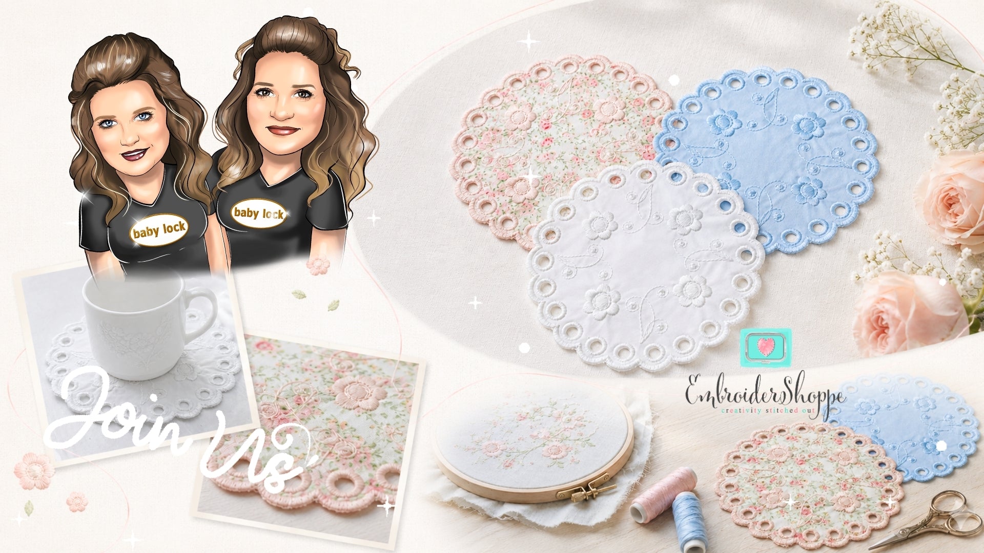 Richelieu Cutwork Coasters