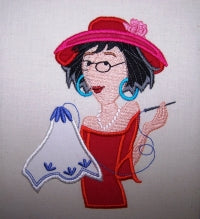 Catherine Sewing Lady