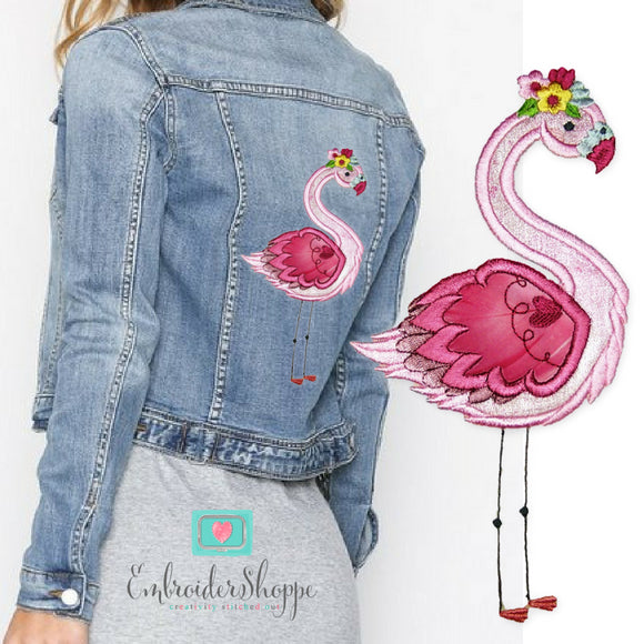 Flamingo Applique