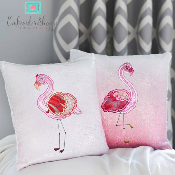 Flamingo Applique