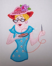 Elizabeth Sewing Lady
