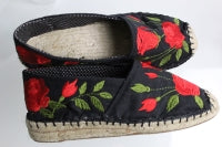 Red Rose Espadrille Shoe Pattern