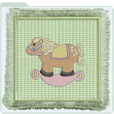 Fringed Baby Quilt