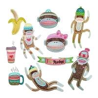 Sock Monkeys Applique
