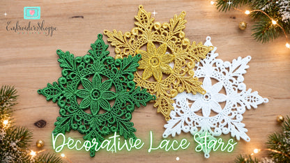 Decorative Lace Stars
