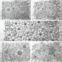 Redwork Placemats