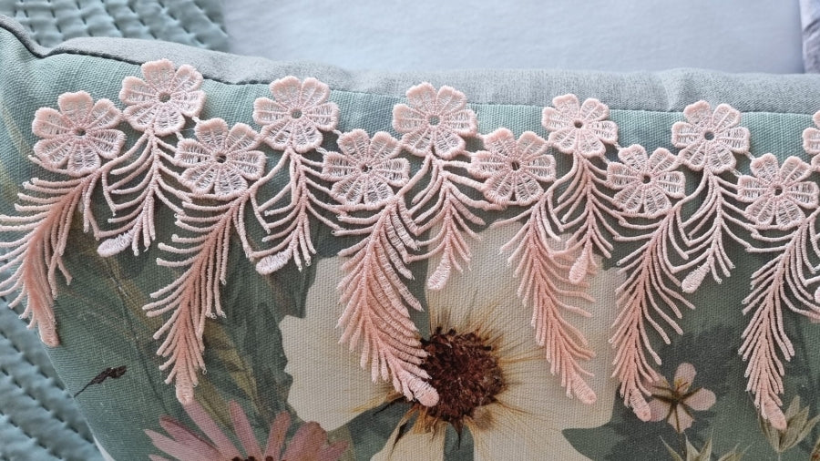 Floral Feather Trim