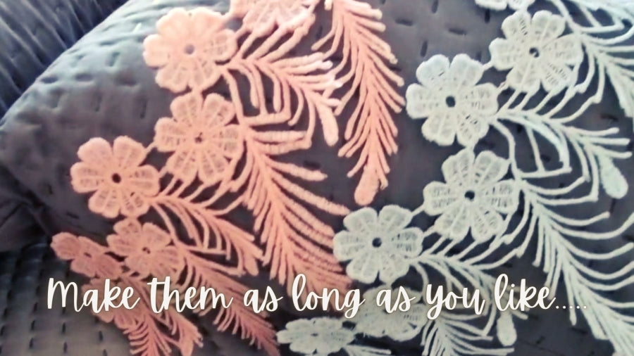 Floral Feather Trim