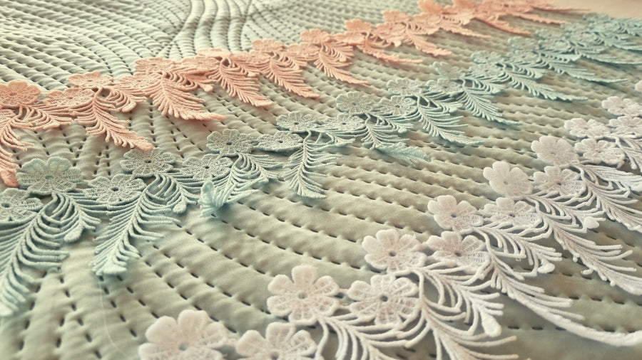Floral Feather Trim