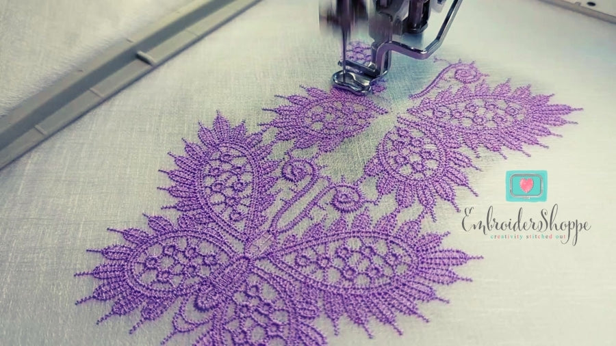 Dainty Butterfly Lace Trim