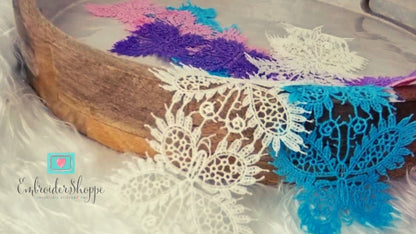 Dainty Butterfly Lace Trim