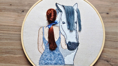 5x7 Lucy and Flicka