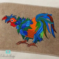 Whimsical Rooster 6x10