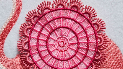 Doily Flower Flamingo 1 Set