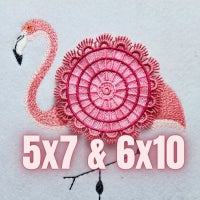 Doily Flower Flamingo 1 Set