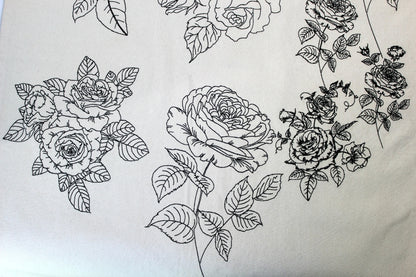 Rose Redwork
