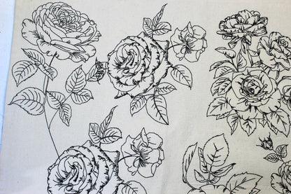 Rose Redwork