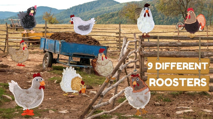 Furry Rooster Set