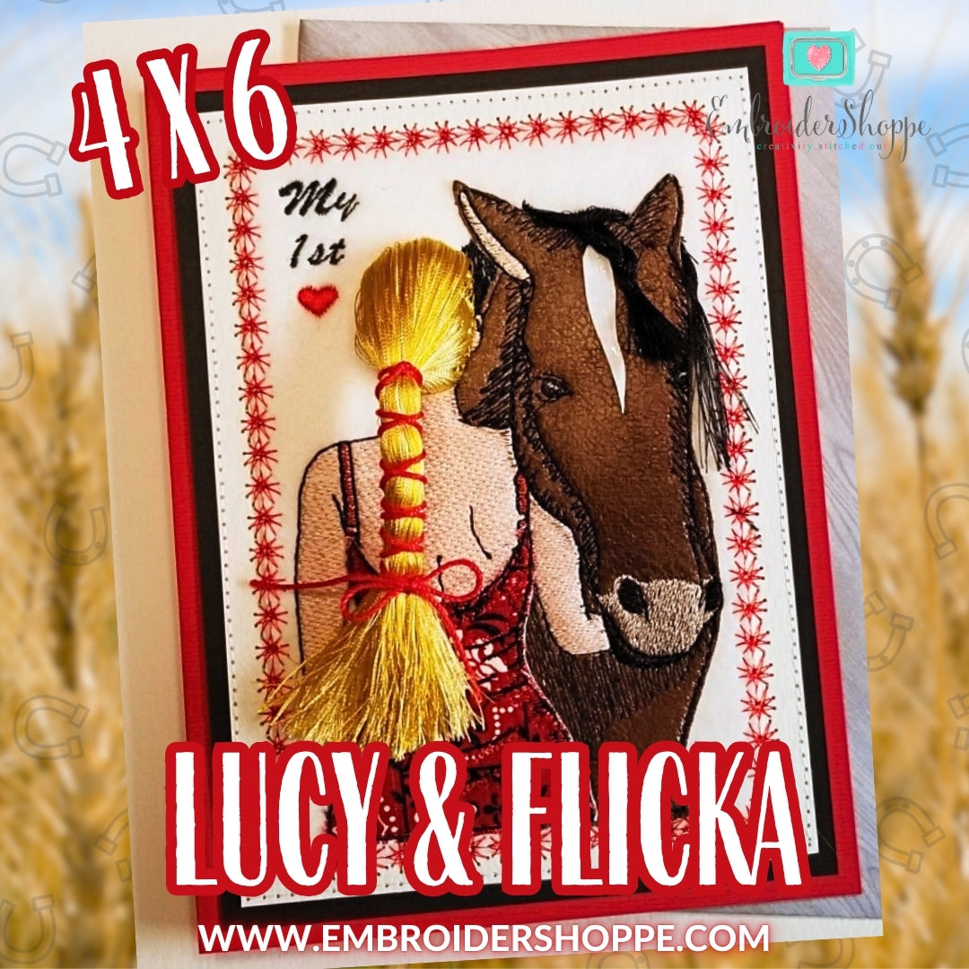 4x6 Lucy and Flicka