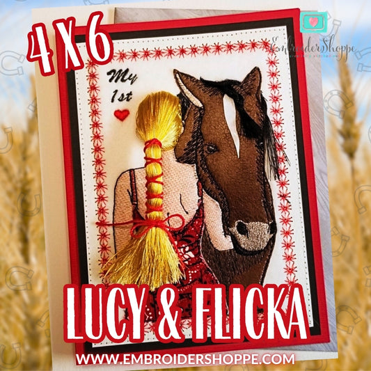 4x6 Lucy and Flicka