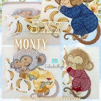 5x7 Monty Monkey