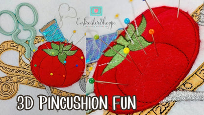 5 x 7 3D Tomato Pincushion Fun