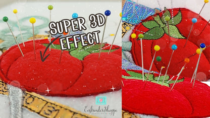 5 x 7 3D Tomato Pincushion Fun