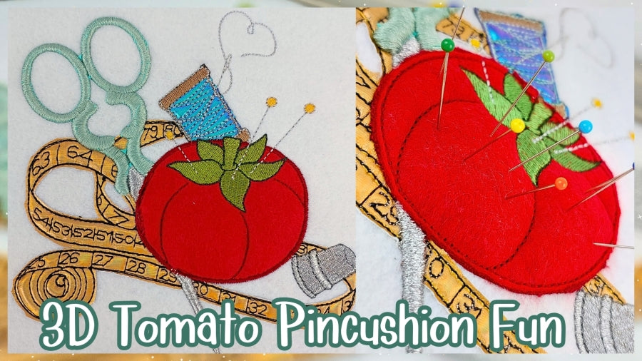5 x 7 3D Tomato Pincushion Fun