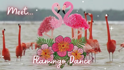 6 x 10 Flamingo Dance
