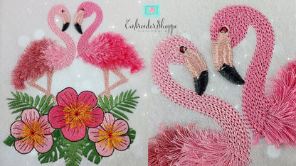 6 x 10 Flamingo Dance