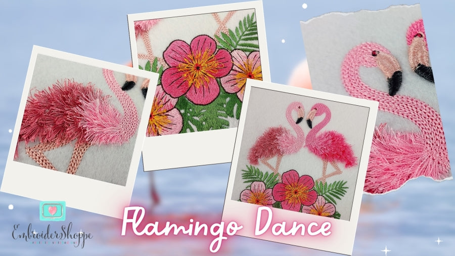 6 x 10 Flamingo Dance