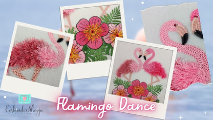 6 x 10 Flamingo Dance