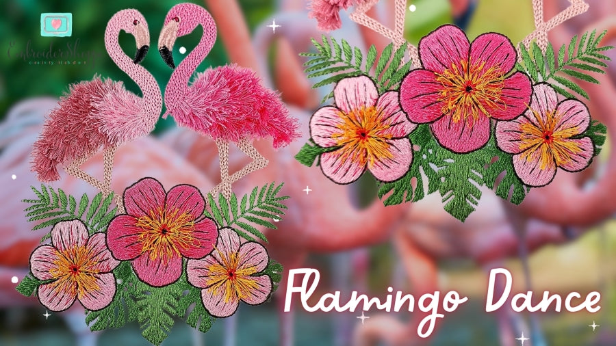 6 x 10 Flamingo Dance