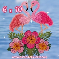 6 x 10 Flamingo Dance
