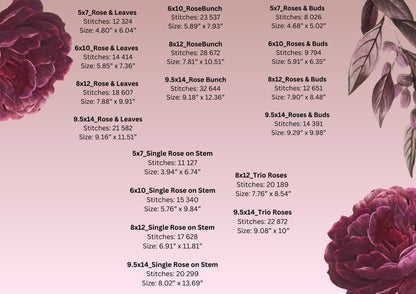 Redwork Roses